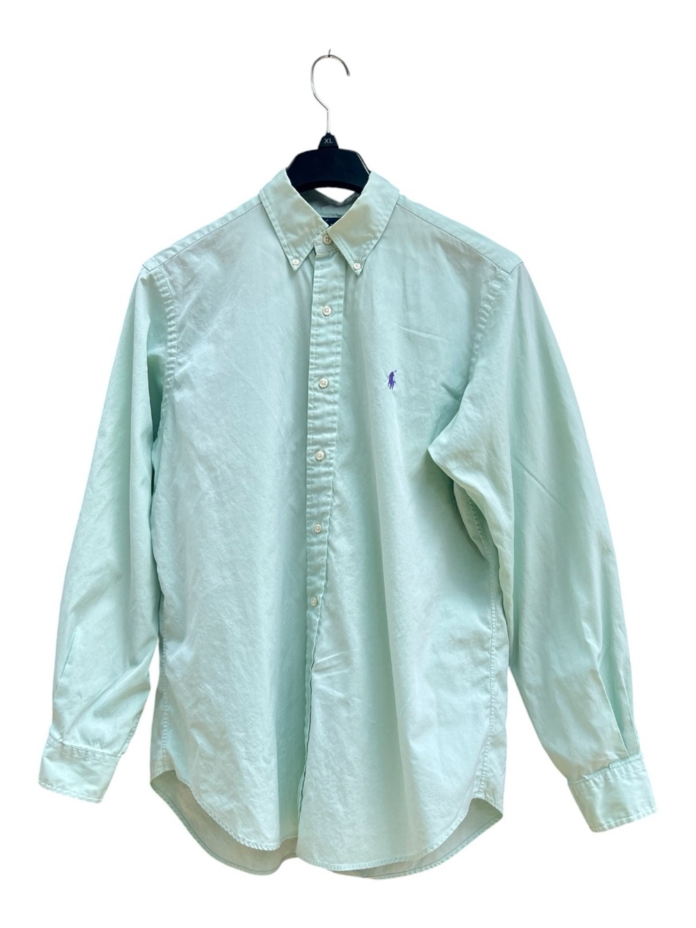 Ralph Lauren Classic Fit Light Mint Green Long-Sleeve Button-Down Shirt Neck 16